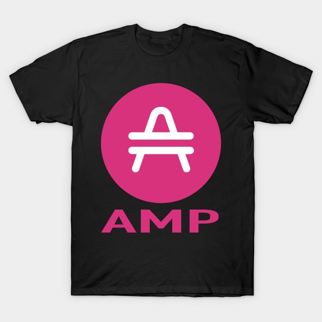 Amp Crypto  Cryptocurrency Amp  coin token T-Shirt by JayD World